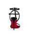 Christian Louboutin Sandalo Mara 100 mm Nero/lin vernice Nera
