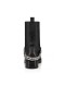 Christian Louboutin Spikita Bottino Cavallo Guarda Piatto Nero/argento Vitello