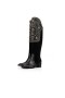 Christian Louboutin Tall Boot Alixos 55 mm di Vitello Nera