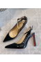 Christian Louboutin Condora Strap 100 Mm Pumps Patent Leather Black