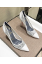 Christian Louboutin Follies 100mm Pumps Florale Lace White