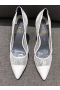 Christian Louboutin Follies 100mm Pumps Florale Lace White
