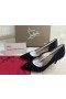 Christian Louboutin Iriza 85mm Pompe di Crepe Satin Nero Scarpe Christian Louboutin