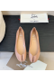 Christian Louboutin Marlougiela Ballerinas Patent Calf Leather Nude
