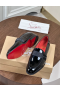 Christian Louboutin Nit Night Loafers Patent Leather Black Red