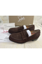 Christian Louboutin Oxford Alcun Soldo Piatto Marrone Scuro
