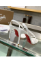 Christian Louboutin Rosalie 100Mm Sandals Kid Leather Bianco