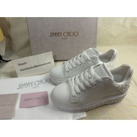 Jimmy Choo Diamante Maxi/F II Latte Nappa Perla Formatori