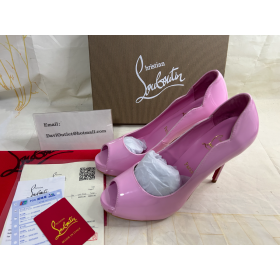 Christian Louboutin Pulcino Caldo Alta 120 mm Pompe della Pelle verniciata Calipso