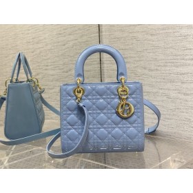 Dior Lady Dior Orizzonte Blu Cannage pelle di Agnello 24CM