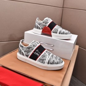 Christian Louboutin Adolescenza Sneakers Poliestere Riciclato CL Grigio Scarpe