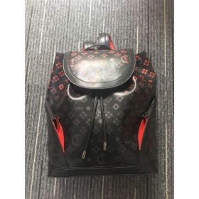 Christian Louboutin Explorafunk Zaino in Pelle di Vitello CL Monogram Nero Christian Louboutin Borse