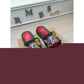 Christian Louboutin Dipinto Picchi Pantofole Uomini Sandali Christian Louboutin