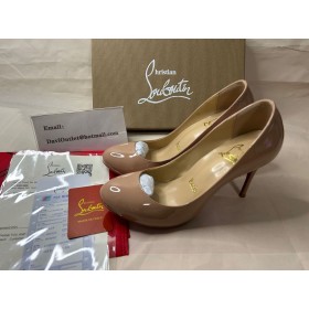 Christian Louboutin Pumppie 85 Mm Pompe Di Brevetto Pelle Di Vitello Blush Scarpe Christian Louboutin