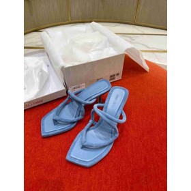 Jimmy Choo 70 Muli Diapositive, Cinturino In Camoscio Blu