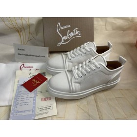 Christian Louboutin Adolon Junior Scarpe Da Ginnastica Poliestere Riciclato Bianco Scarpe Christian Louboutin