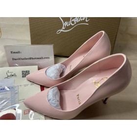 Christian Louboutin Pompe di Kate 100 mm Poupee/lin Poupee Brevetto