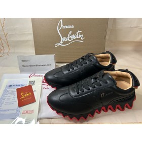 Christian Louboutin Runner Loubishark Flat Black/loubi Claf Sneaker
