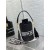 Dior Vibe Borsa A Secchiello Nera In Pelle Di Vitello Goffrato