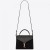 Saint Laurent Cassandra Medium Bag In Suede Nero Saint Laurent Borse