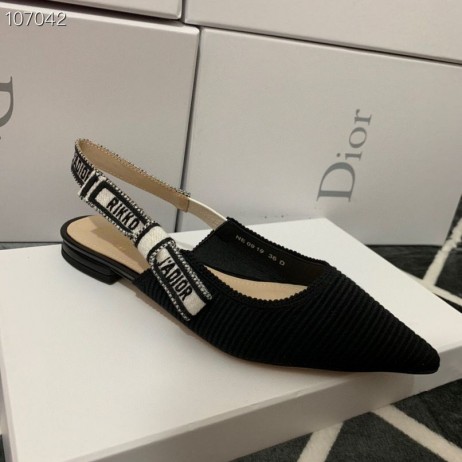 ディオール"J'ADior Slingbackバレリーナの平坦技術布