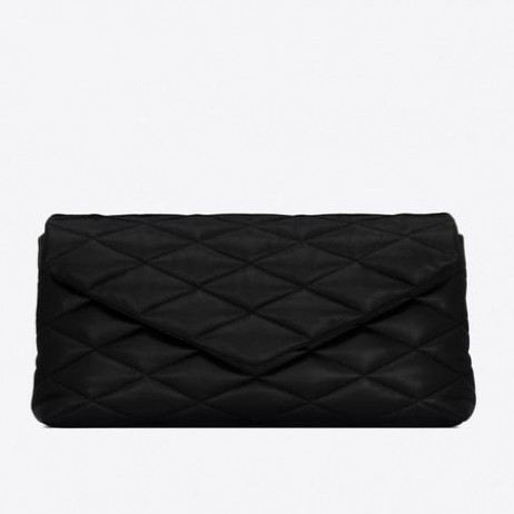 サンローラン尊敬とらふぐ封筒クラッチ黒Lambskin