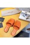 Bottega VenetaリドスライドオレンジIntreccio Lambskin Bottega Veneta靴