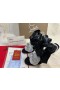 ストリー Astrinodo足首タイ100mmサンダルサテン、PVC黒クリアPVC