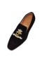 ストリー Loafer Colonnakiクルーズ黒革スエード