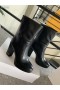 ディオール黒足首のブーツCalfskinディオールロゴ