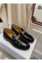 ディオールコードLoafer黒ブCalfskin