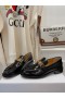 ディオールコードLoafer黒ブCalfskin