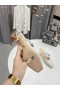 ディオール女性Muleポンプ白