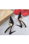 Christian Louboutin Actina 85mm Slingback Pumps Veau Velours Black