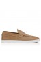 Christian Louboutin Moonboat Loafers Reversed Nubuck Leather Lionne