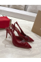 Christian Louboutin Posticha Slingback Pumps 80mm Leather And Pvc Red