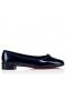 Christian Louboutin Sweetie Jane Ballerinas Pearlescent Patent Calf Leather Zaffiro