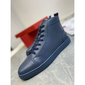 ストリールイスタッズスニーカー Calfskin紺