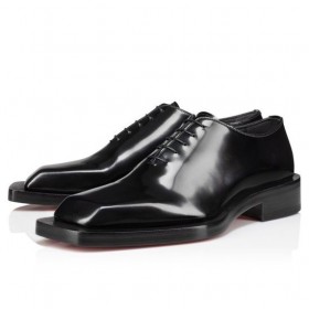 ストリー Caraca Oxfords Abrasivato子牛革黒