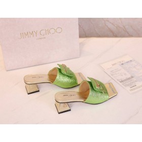 商45mmスライドは、子牛の革ジッパー袋入緑