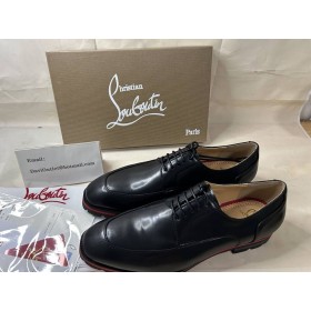 ストリー Davisol Derbies子牛革の黒のストリー靴