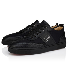 Christian Louboutin Retero Sneakers Grained Calf Leather Black