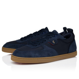 Christian Louboutin Tutti Rui Sneakers Nubuck Leather And Nylon Marine