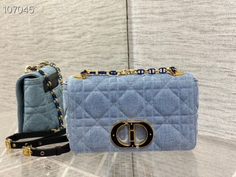 CD-Nye Caro Bag Blå Denim Cannage