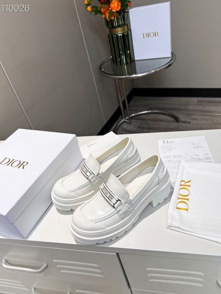 Dior Kode Dagdriver Hvit Børstet Kalveskinn