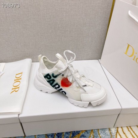 Dior D-koble Joggesko Teknisk Stoff Hvit