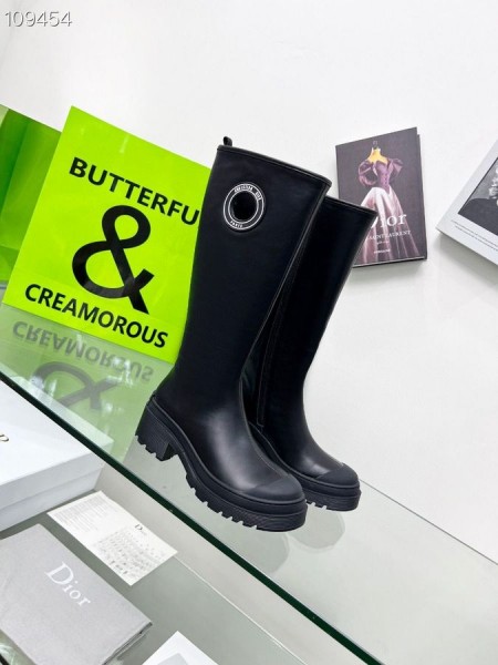 Dior Symbol Boot-Svart, Mykt Kalveskinn