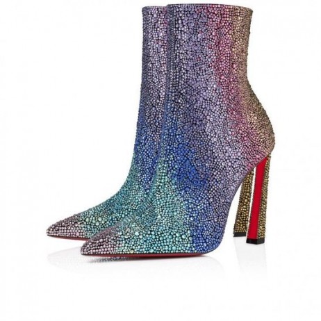 Christian Louboutin Condora Booty Rainbow CL Sko Store
