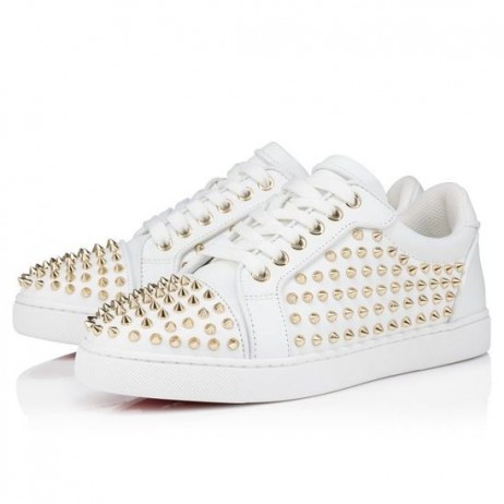 Christian Louboutin Vieira Natt Pigger Joggesko Menn Kalv og Nappa-Skinn-Hvit