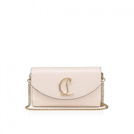 Christian Louboutin Loubi54 Lommebok På Kjede Kalv Skinn Leche